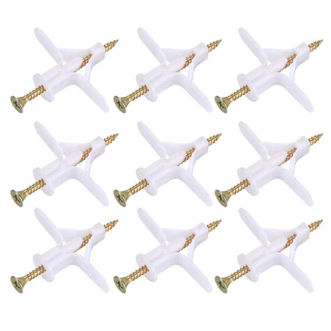 50 Sets Hollow Wall Anchors for Drywall Heavy Duty Butterfly Anchors ...