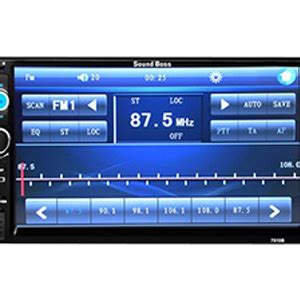 Sound FIRE 2Din Bluetooth Car Video Player 7'' HD Touch Screen Stereo ...