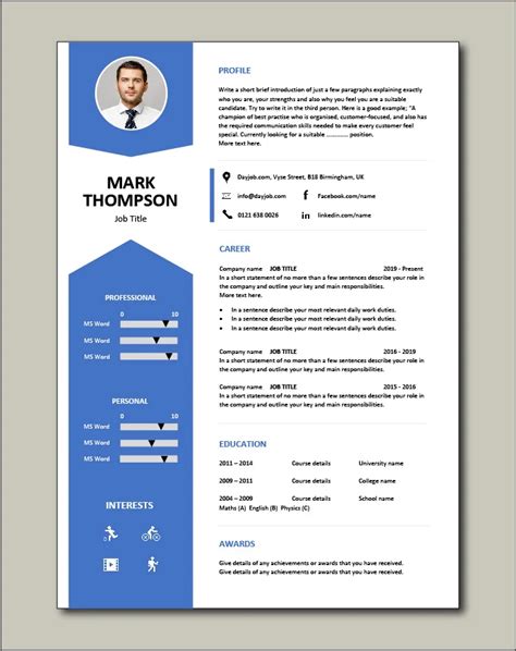 Image result for Free CV Examples