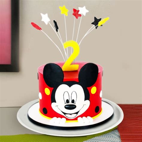 Buy Red N Black Mickey Mouse Cake Online at Best Price | Od