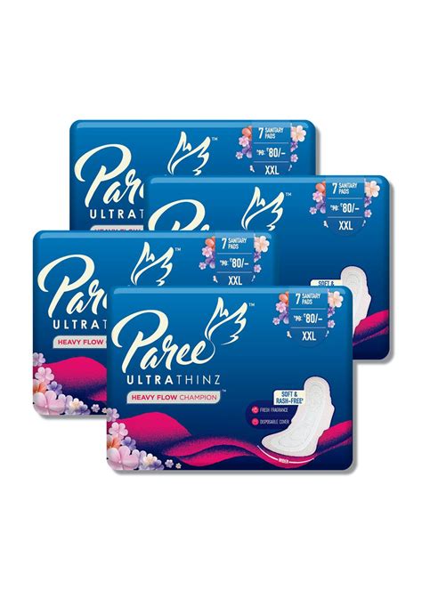 Get Paree Ultra Thinz 6 XXL Soft Feel Sanitary Pads with Frangrance ...