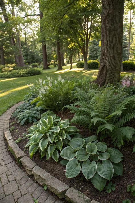 15+ Creative Half Circle Flower Bed Ideas | Shade landscaping, Shade ...