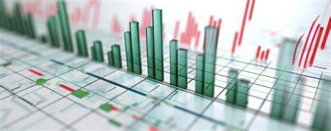 A detailed bar chart with green bars indicating positive trends and red ...