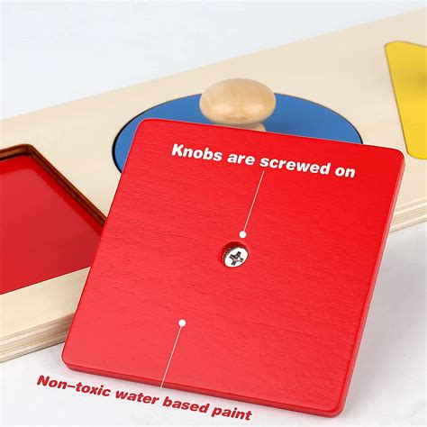 Buy Montessori Multiple Shape Puzzle First Shapes Jumbo Knob Wooden ...