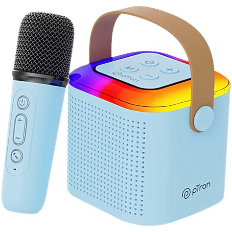 Buy pTron Fusion Tunes 10W Mini Bluetooth Speaker With Wireless Mic ...
