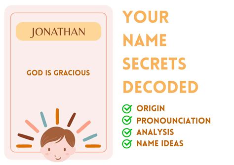 Jonathan - Hebrew Boy Name Meaning and Pronunciation