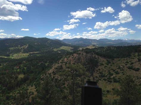 Monday's smoke spot. Mt. Falcon park, Colorado. : trees