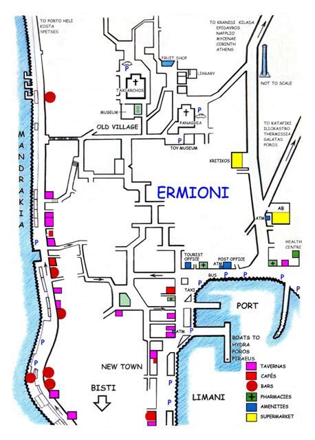 Ermioni Info Maps Directions Ermionida Argolida Peloponnese Greece ...