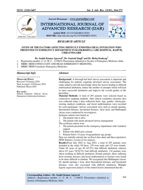 Image result for Study Report About Difficult Intubation