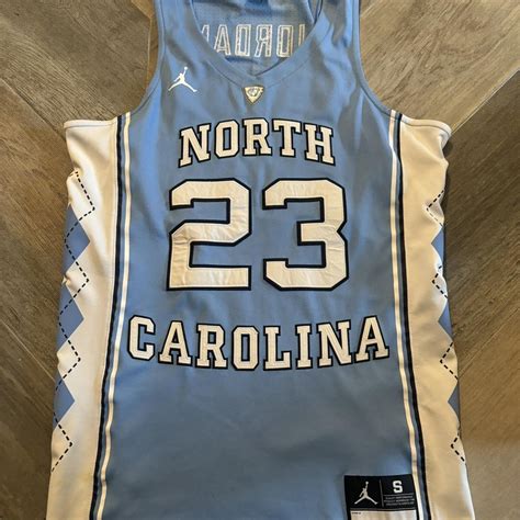 Nike Michael Jordan North Carolina Jersey Size Small... - Depop
