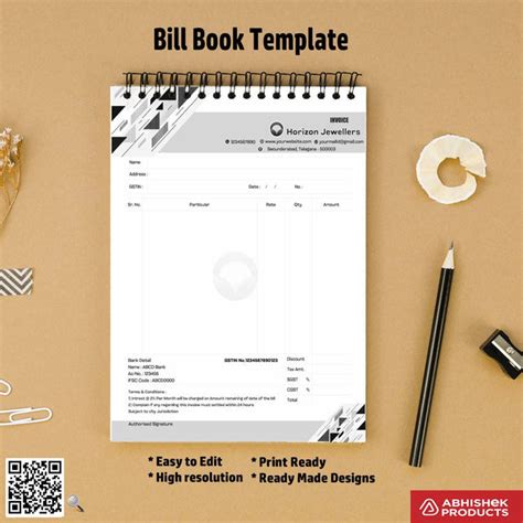 4>Best Bill Book CDR Templates Jewellers Traders Bakery | AbhishekID ...
