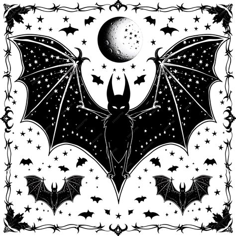 Image result for Gothic Style Bat Pattern