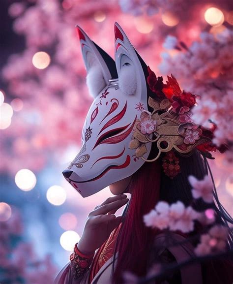 Kitsune Mystical Fox in 2025 | Kitsune mask, Japanese fox mask, Masks art