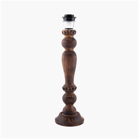 Buy HOMESAKE Corsica Brown Wooden Table Lamp - 33 x 58 cm from Homesake ...