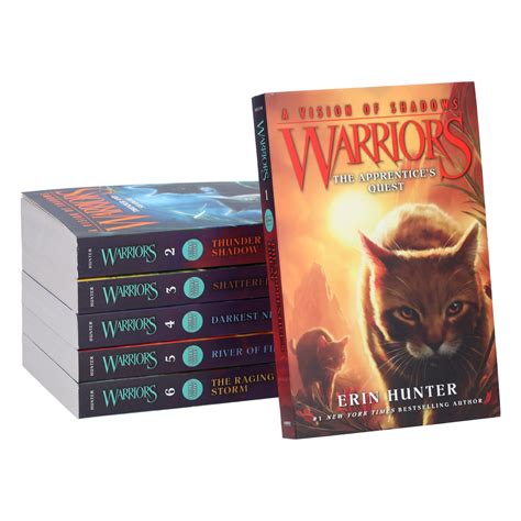Warrior Cats by Erin Hunter: Series 6 A Vision of Shadows 6 Books Coll ...