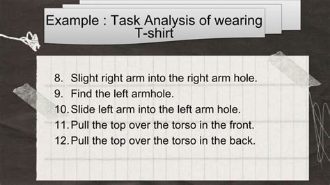 Image result for Task Analysis Chaining Procedure
