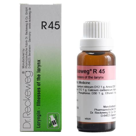 Dr. Reckeweg R45, Homeopathy Treatment for Voice Hoarseness ...