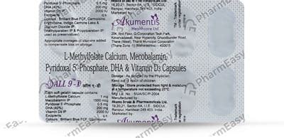 Buy All 9 D Strip Of 10 Capsules Online & Save Up to 24% at PharmEasy