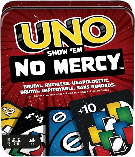 Amazon.com: Mattel Games UNO Show 'em No Mercy - Juego de cartas en ...