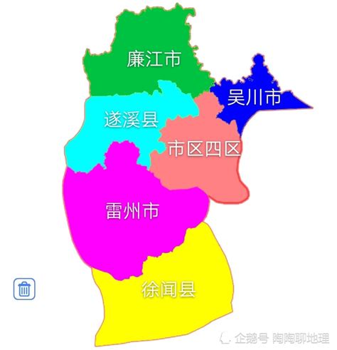 广东省湛江市各地建成区排名，最小是遂溪县，你的家乡排第几呢？_腾讯新闻