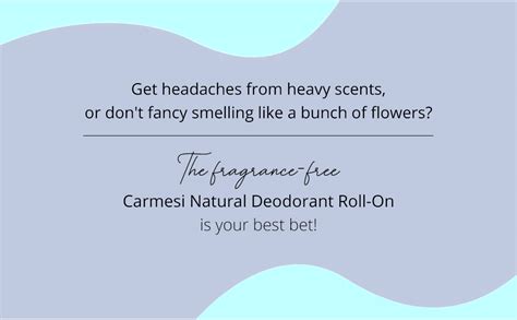 Buy Carmesi Natural Deodorant Roll-on for Women | 95% Natural + 5% ...