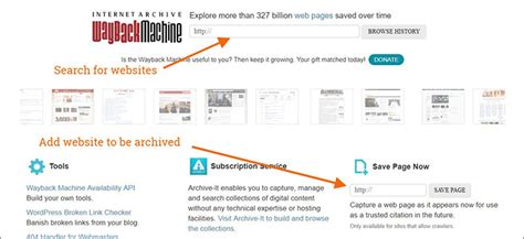 Image result for WayBackMachine Website