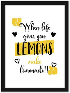 Motivational Quotes Frames- When Life Gives You Lemon Motivational ...