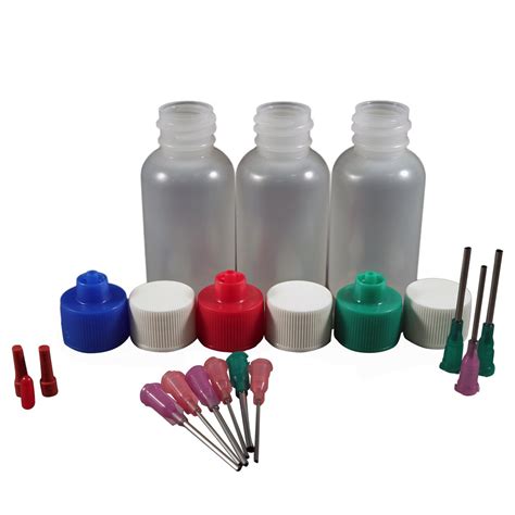JensenGlobal Henna Kit with 1 oz Bottle & Blunt Dispensing Tips. India ...
