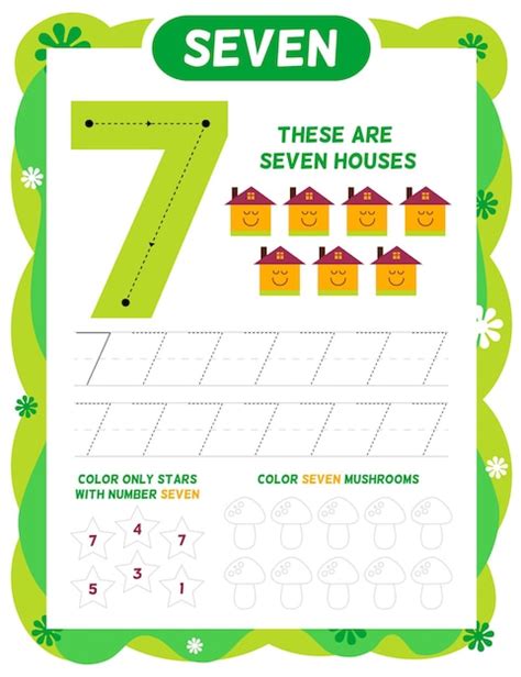 Image result for Print 7 Worksheet