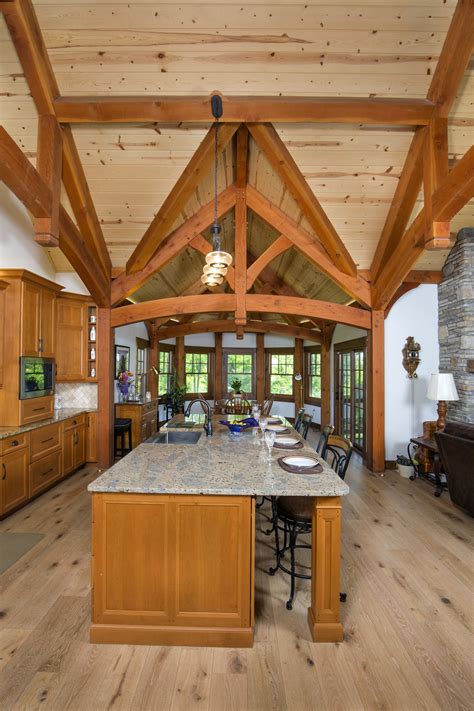 Open Floor Plans Timber Frame Popular Timber Frame Vacation Homes