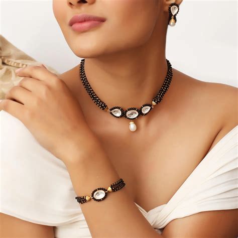 Buy Silver 92.5 Mangalsutra Set Online - Unniyarcha – Unniyarcha