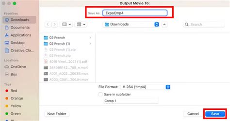 Export MP4 File 的图像结果
