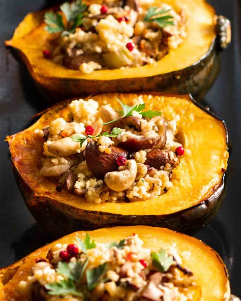 Vegetarian Stuffed Acorn Squash - Wholefood Soulfood Kitchen