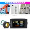 6-in-1 Digital Power Meter, 100A 40–300V AC with Multi-Colour Display ...