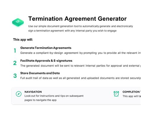 Termination Agreements Template & Contracts - Checkbox
