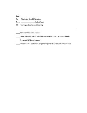 Fillable Online WSCC Honors Checklist Fax Email Print - pdfFiller