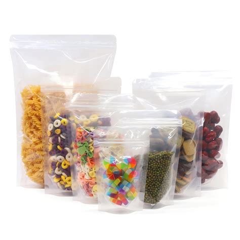 Snapklik.com : SumDirect 100pcs 51x78 Inches Clear Stand Up Food Bags ...