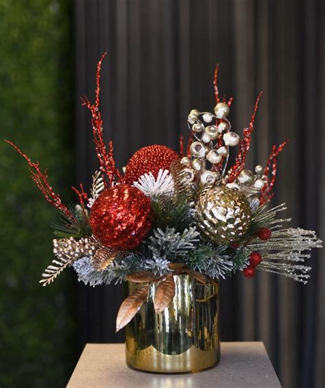 Elegant Holiday Table Centerpiece - Etsy | Holiday table centerpieces ...