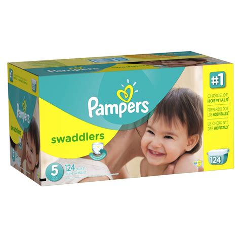 Pampers Swaddlers Diapers Size 5 - 124 Count (FREE SHIPPING)