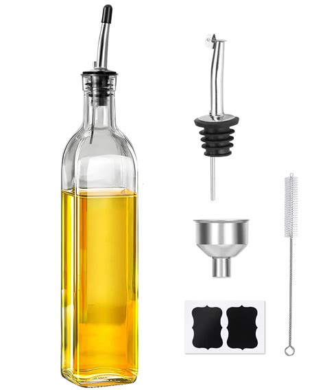 Amazon.com: WEILAIDI Olive Oil Dispenser Bottle, 1 Pcs Glass Oil and ...