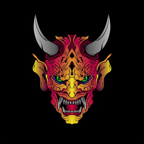 Japanese Oni Mask Wallpaper