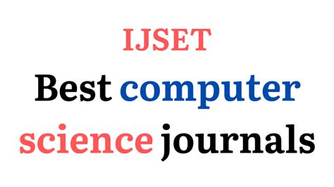 Image result for Computer Science Journal