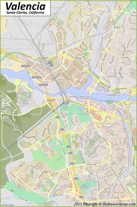 Map Valencia California