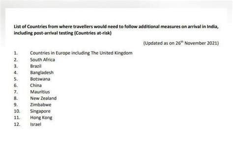 Govt releases new 'at risk' countries' list after allowing ...
