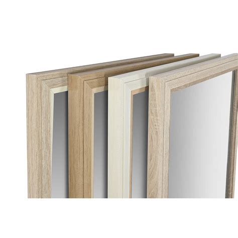 Espejo de pared Home ESPRIT Blanco Marrón Beige Gris Cristal ...