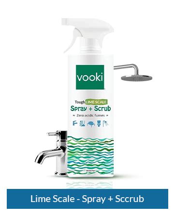 Vooki Ecofriendly Tough Lime Scale Hard Water Stain Remover, Spray and ...