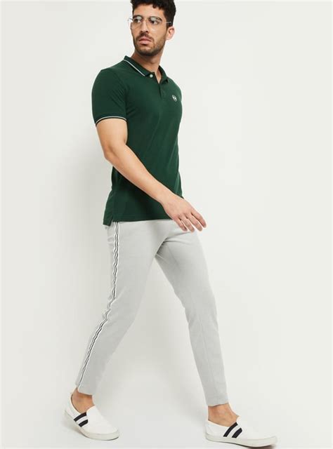 Buy MAX Men Solid Slim Fit Polo T-shirt Online at just Rs. 449.0 ...