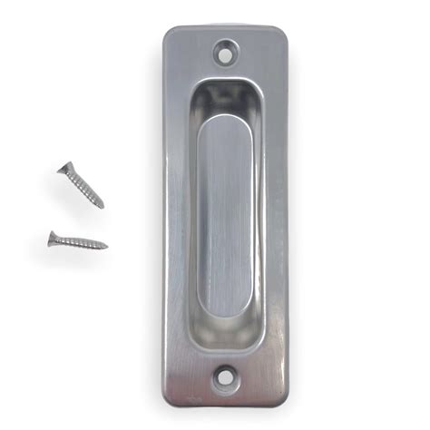 Buy 4X Flush Recessed Sliding Door Finger Pull Handles | Brushed Finish ...