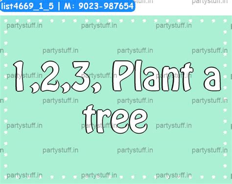 Tree plantation Slogans in Nature theme - Designs - PartyStuff