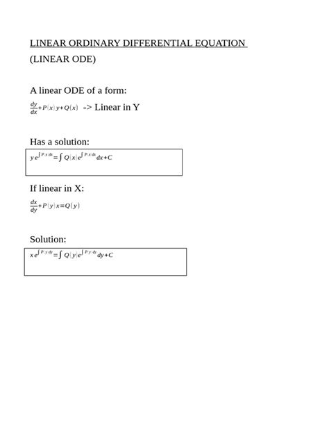 Linear ODE 的图像结果